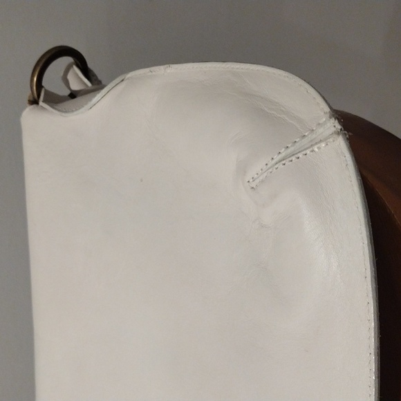 Shoulder Bag Purse -Leather - White -Made in Spain- Hispanitas - Picture 11 of 17